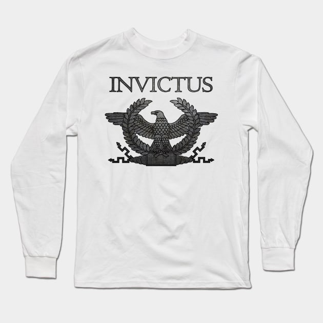 Invictus - Iron Eagle Long Sleeve T-Shirt by AtlanteanArts